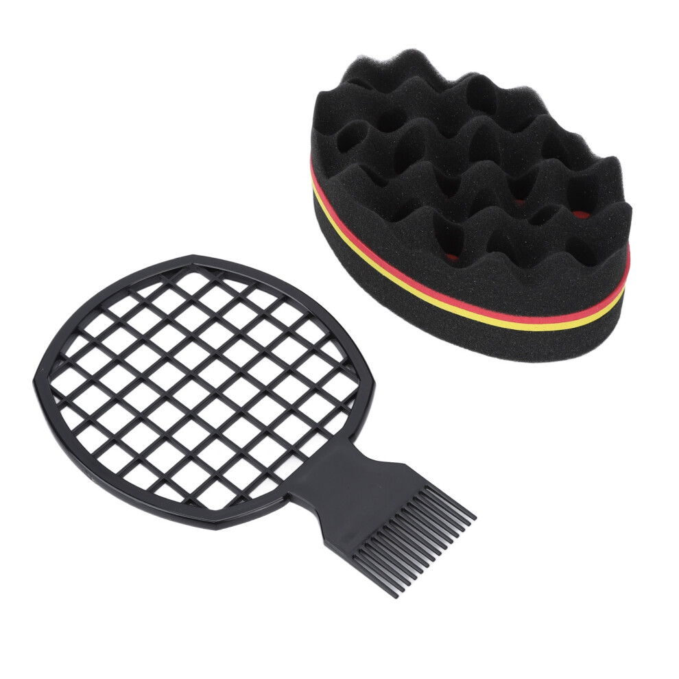 2pcs Hair Coils Comb & Sponge Set for Wet Hair â Flexible & Soft