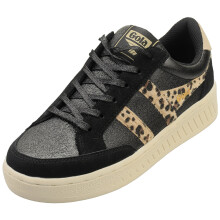 (5) Gola Superslam Blaze Womens Fashion Trainers in Black Leopard