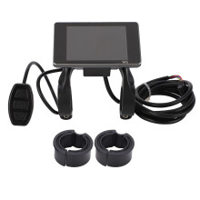 LCD-display voor elektrische fietsen, waterdicht ontwerp, universele spanningscompatibiliteit, E-scooter M5-paneelscherm voor fietscomputer, 22,2 mm