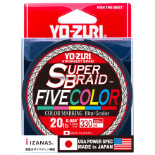 Super Braid 20LB 5 Color 330YD Braided Line Fish Wire