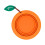 Durable Leakproof Foldable Pet Bowl-Orange folding bowl 1