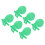 Adjustable Water Amount Chicken Drinking System, Durable Material Easy Cleaning Poultry Drinker Cups Automatic Feeder Safe And Reliable Green Plastic 7