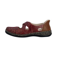 Sandali in pelle Rieker Massa - Rosso