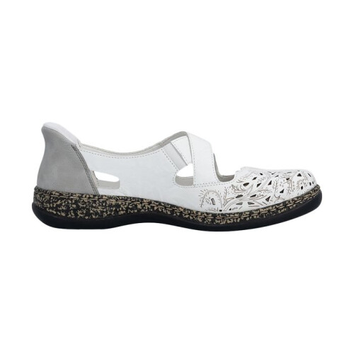 Rieker Sandales Cuir Rieker Massa - Blanc 1