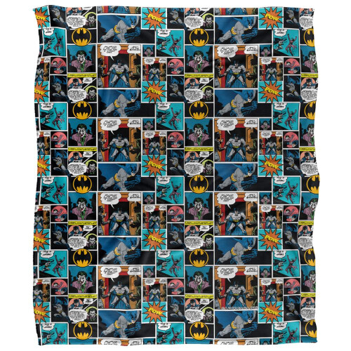 Batman Batman Comic Collage Blanket