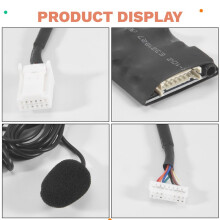 Car Radio Audio Adapter AUX Cable Microphone Handsfree Music Interface Disc Box for Camry RAV4