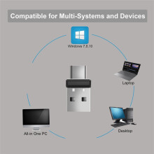 USB and Type C 2 in 1 Mouse Jiggler USB Mover Undetectable Automatic Mouse Shaker Wiggler for Laptop Keep Computer Awake