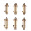 6 PCS Sink Plug Replacement Basin Bath Waste Click Clack Spring Brass Plug Bolt for Kitchen Sink Bath Tub Drain Stopper 1