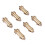 6 PCS Sink Plug Replacement Basin Bath Waste Click Clack Spring Brass Plug Bolt for Kitchen Sink Bath Tub Drain Stopper 2