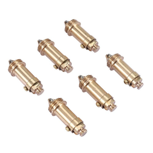 6 PCS Sink Plug Replacement Basin Bath Waste Click Clack Spring Brass Plug Bolt for Kitchen Sink Bath Tub Drain Stopper 1