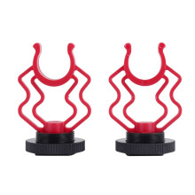2PCS Universal Microphone Wavy Shock Mount Adapter Plastic Microphone Bracket Mount Replacement for  By-mm1