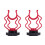 2PCS Universal Microphone Wavy Shock Mount Adapter Plastic Microphone Bracket Mount Replacement for  By-mm1 1