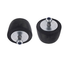 2Pcs Black Rubber Bumper Cushion Hood Bump Stop Replacement for YJ JK 1987-2018