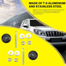 2 PCS Push Button Quick Release Hood Bonnet Pins Lock Clip Car Bumper Kit