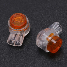 50 x Empalme UY Conector 2 Puertos para Cable de Telefono - Amarillo