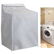 Copertura in Tessuto Oxford Argento per Asciugatrice Lavatrice Top/Front Load 75x73x88cm