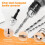 Silver+Black 6mm Keyless Drill Bit Chuck Quick Change Adapter Converter Hex Shank 6