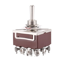 AC 380V 10A /OFF/ 3 Positions 12 Pin Latching Toggle  4PDT