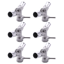 6X Aluminium Engine Radiator Filler Neck Coolant Thermostat Housing Water Pipe for Yaris Belta Vios Vitz