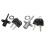 Zinc Alloy Computer Desk Cabinet Mailbox Drawer Cupboard Locker Cam Lock with Keys, Silver 8