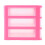 translucent Drawer type plastic Storage Box（rose red 3 Layers） 2