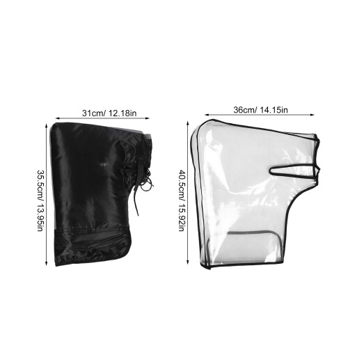 1Pair Motorcycle Handlebar Cover Waterproof Plush Windproof Warmers 2