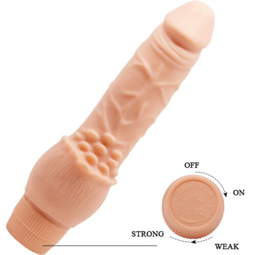 BAILE - BARBARA REALISTIC VIBRATOR 19.5 CM FLESH 2