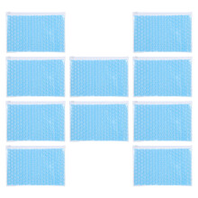 10Pcs Blue Bubble Packing Bags Zipper Seal for Fragile Item Shipping