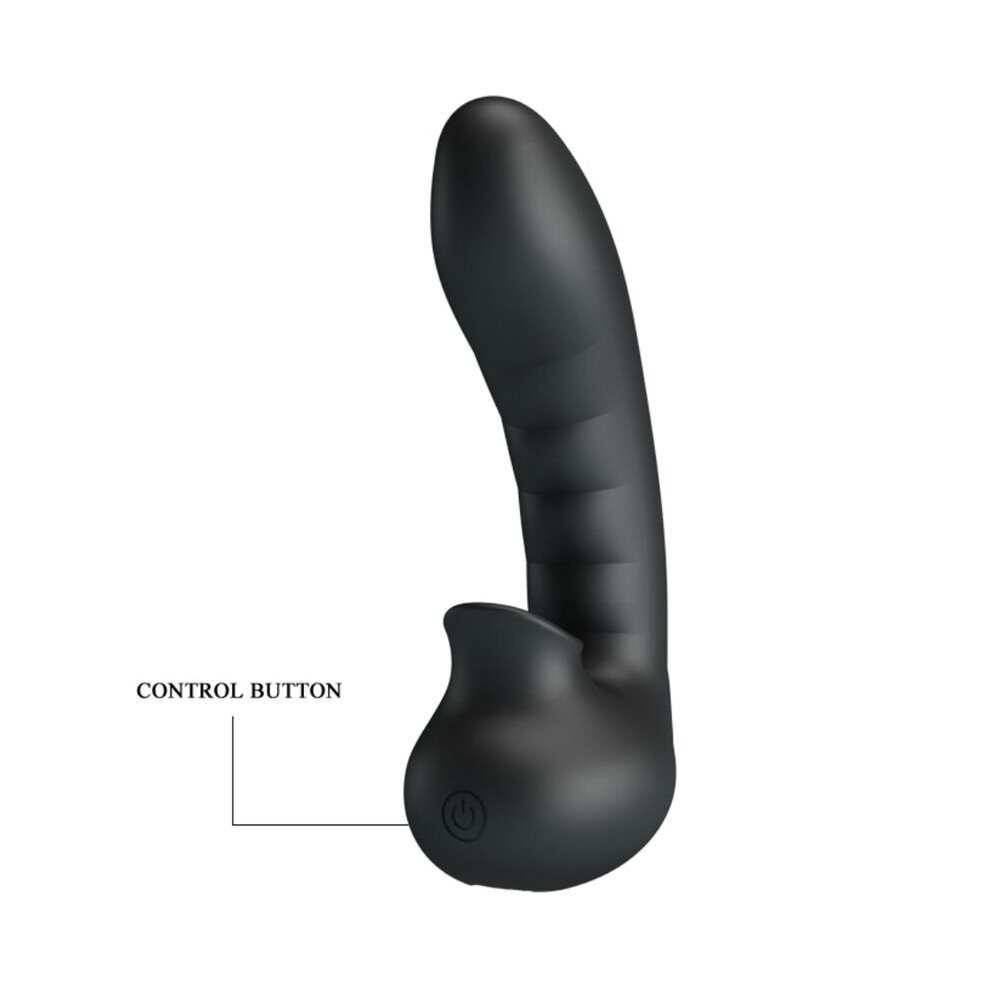 Pretty Love Black - Hobgoblin Vibrating Finger Case 12 Vibrations + Clitoris Stimulator