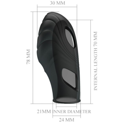 PRETTY LOVE - LICH SILICONE FINGER VIBRATOR BLACK 2