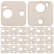 100Stk Holz Stickgarn Organizer Beige: Kompakter Fadenhalter Für