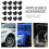 30Pcs Black Rubber Engine Mounting Bushings for Car Vibration Buffer 8