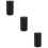 3Stk Polyester Nähfäden Schwarz 300M Robust Für Und Angelgerät 9