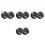 8Pièces Thermomètres Tableau De Bord Métal Compact Noir Pour 8