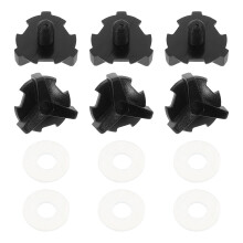 6St Universele Helm Schroeven St Materiaal Zwart Voor Motorhelm