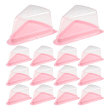 50Stk Kunststoff Kuchenbox Pink Pet Für Mousse Und Kuchenstück