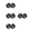 8Pièces Thermomètres Tableau De Bord Métal Compact Noir Pour 6