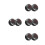 8Pièces Thermomètres Tableau De Bord Métal Compact Noir Pour 9