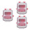 3Pièces Capuchon Protection Bouton Arrêt Urgence Aluminium Étanche 4