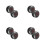 8Pièces Thermomètres Tableau De Bord Métal Compact Noir Pour 4