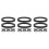 24Pcs Solid Black PVC Speaker Activation Wire Harness Adapter Rings 7