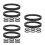 24Pcs Solid Black PVC Speaker Activation Wire Harness Adapter Rings 6
