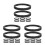 24Pcs Solid Black PVC Speaker Activation Wire Harness Adapter Rings 5