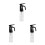 3Pièces Bouteille Spray Fine Rechargeable Transparent 9