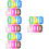 40Pcs Durable Silicone Wristbands Creative Adjustable Kids Bracelets 8