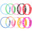 40Pcs Durable Silicone Wristbands Creative Adjustable Kids Bracelets 2