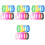 40Pcs Durable Silicone Wristbands Creative Adjustable Kids Bracelets 4
