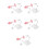 10Pièces Présentoir Figurines Plastique Rose Stable À Angles Multiples 9