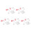 10Pièces Présentoir Figurines Plastique Rose Stable À Angles Multiples 6