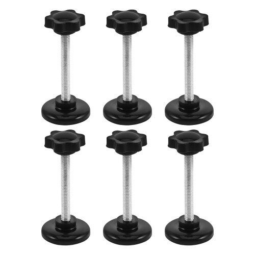 18Pièces Vis Moletée En Acier Zingué Noir Pour Déambulateur Seniors 1